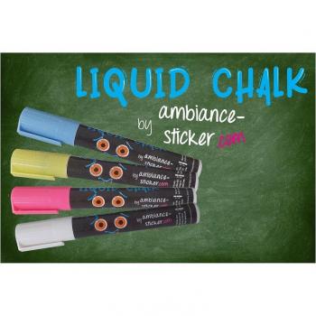 Lot de 4 craies liquides adhésives – 3 mm
