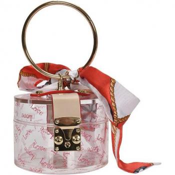 Bolso de Noche con Detalle Dorado