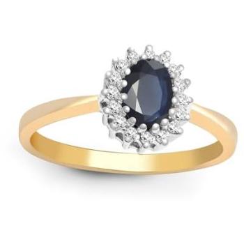 Blue Sapphire Crown Jewel Ring (9ct Gold)