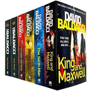 King and Maxwell Series 6 Books Collection Set by David Baldacci (Split Second, Hour Game, Simple Genius)