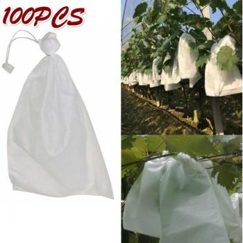 100Pcs Drawstring Insect Protection Bags for Grapes