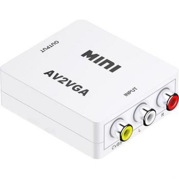 Conversor HD‑AV con salida RCA y CVBS