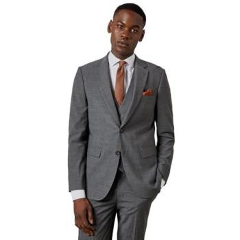 Burton Men’s Grey Patterned Slim Fit Jacket – 38S