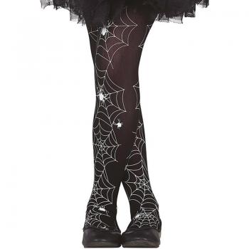 Collants Noirs Toiles d'Araignée pour Enfants