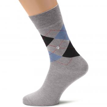 Calcetines Hombre Burlington, Manchester, Algodón, Gris (pack de 1)