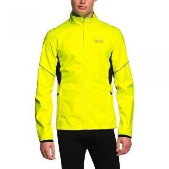 Gore Running Wear Essential Shell Activador: Chaqueta Hombre M, Amarillo Neón