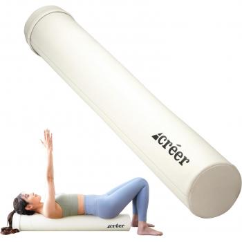 Poteau StretchFlex 1 m – rouleau en mousse haute densité, 5 compartiments intérieurs, capacité 130 kg, blanc