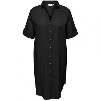 ONLY CARMAKOMA Shirtkleid Carcoco in Schwarz