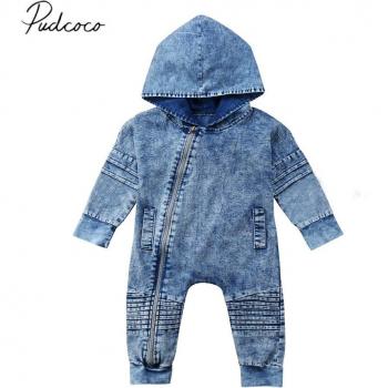 Gewaschener Denim Overall für Kleinkinder