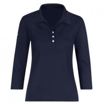 Poloshirt TRIGEMA mit Kristallsteinen
