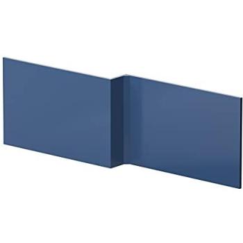 Nuie Satin Blue 1700 mm L‑Shaped Shower Panel – MFC, HUDSON REED