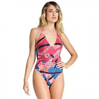 Vestito di costume con motivo floreale femminile S