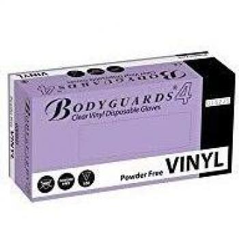 Bodyguards GL6222 Clear Vinyl Powder Free Disposable Gloves