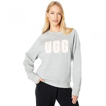 Sudadera UGG Fuzzy Logo gris heather