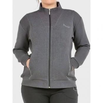 Mujer Gris M Sweatshirt Paderne con Zipper Completo – John Smith