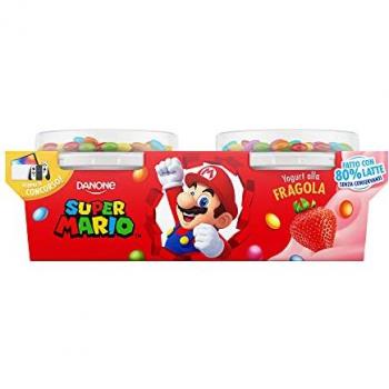 Yogurt Super Mario Fragola Danone 2 x 110g