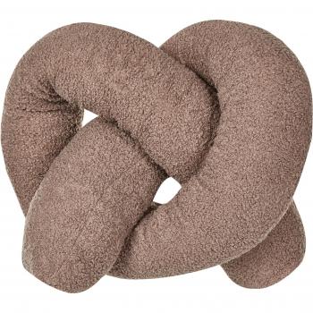 Coussin en fourrure synthétique unicolore Marron – modèle Gladiolus (172 × 14 cm)
