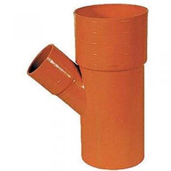Dérivation Réduite PVC 45° Rouge