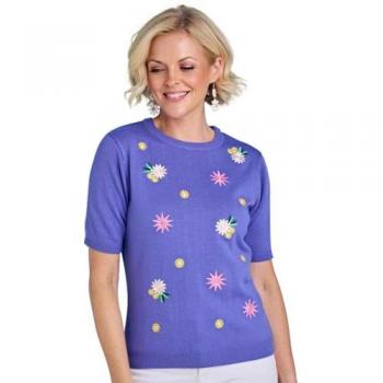 Delicate Floral Lacework Jumper