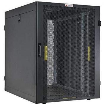 Armadio NetRack 19'' 600x1000 24 unità ventilato nero da assemblare