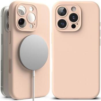 Rose Quartz iPhone 16 Pro Max Liquid Silicone MagSafe Case