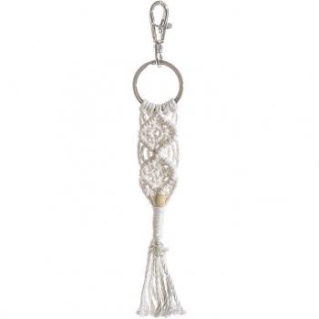 Bijou Bohème : Porte‑clé Macramé Gland