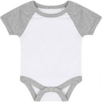 Body court Larkwood Baby Essential 3-6 mois – teinte blanche et grise