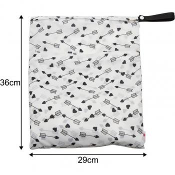 Wiederverwendbare Mini Wetbag, atmungsaktive, wasserdichte Wickeltasche aus Polyesterfaser, 1 Stück