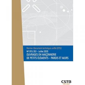 NF DTU 20.1 Normes pour ouvrages en maçonnerie