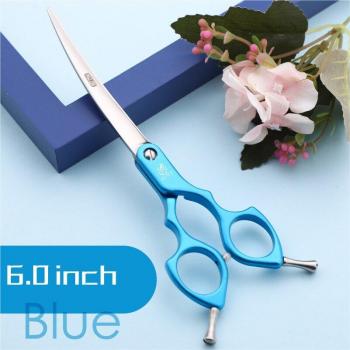 Fenice JP440C Colorful Curved Pet Grooming Scissors 6.5 Inch