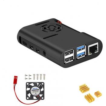 S ROBOTER Himbeere Pi 4 ABS Lüftergehäuse