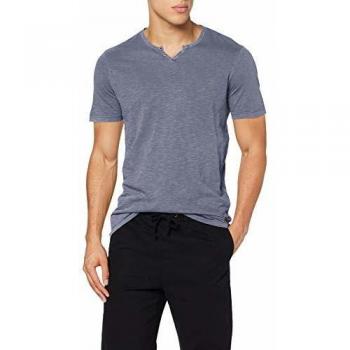 Camiseta JACK & JONES Jprben BLU. cuello dividido, azul (Navy Blazer), talla X-Large
