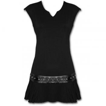 Ropa Gótica Spiral: Mini Vestido Negro