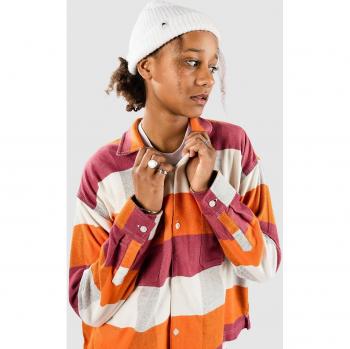Chemise à manches longues Lyman en check kumquat