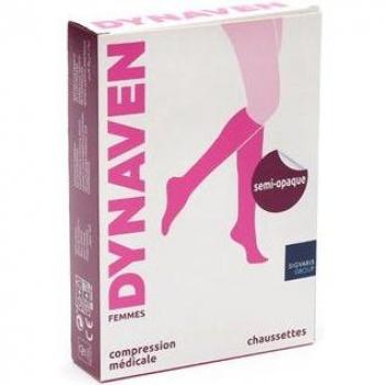 Bas cuisse Dynaven 2 classe 2 semi-opaque gris M pour femme