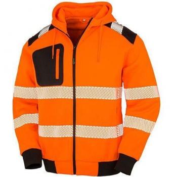Recycelte Sicherheitsjacke mit Reflexionselementen