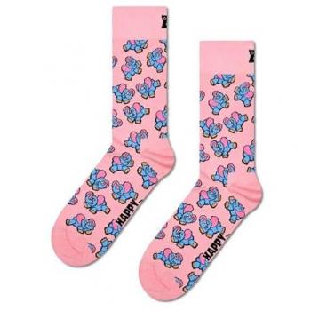 Calcetines Tipo Crew de Elefante Inflable Rosa Pastel