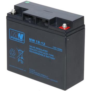 UPS MW 18‑12F 18 Ah – Batteria MW Power con Accessori