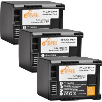1800mAh Canon BP-819 Battery for HG31 XA10 HF20 HF10