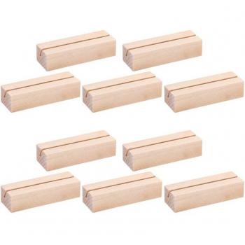 10Pcs Handmade Wooden Photo Holder