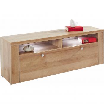 Meuble TV 140 cm avec porte en bois