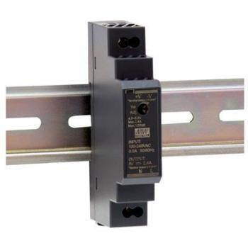 Power Supply Rail DIN 12 V 15 W 1,25 A – modèle HDR‑15‑12 (MeanWell)