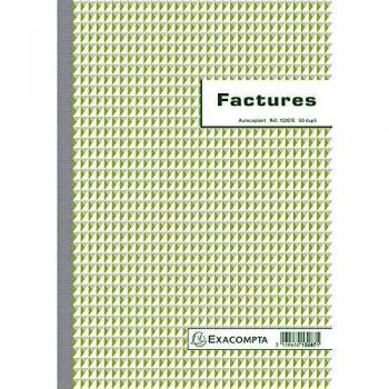 Exacompta bloc de facture fr NCR 2x50f A4