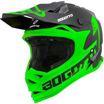 Casco Bogotto V321 Soulcatcher Motocross Nero Verde M