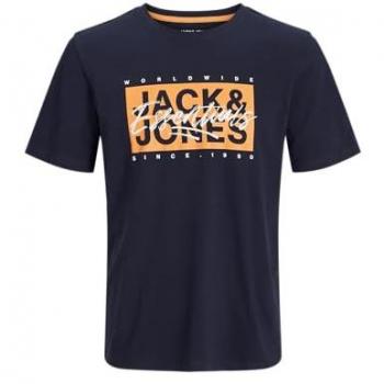 Jack & Jones T-Shirt Col Rond Marine