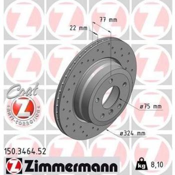 Freinage sportif : ZIMMERMANN Z 150.3464.52