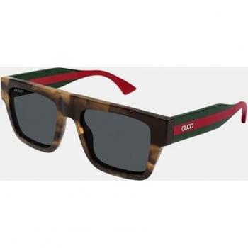 Gucci Gafas de Sol Negro Rectangular Acetato Eco