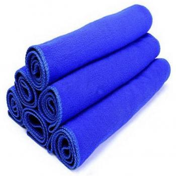 30x30cm Blue Microfiber Polish Towel