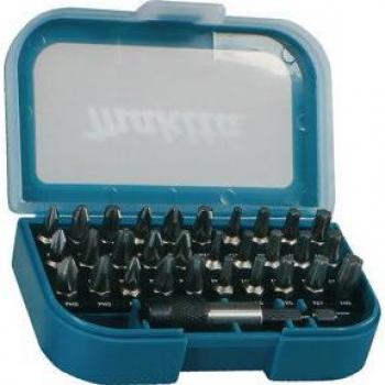 Makita P-73374 Set d'embouts de vissage 31 pièces avec porte-embout magnétique à verrouillage