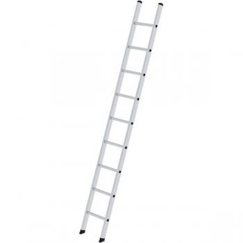 Günzburger Sprossen-Anlegeleiter Aluminium, AH 3,7 m, ohne Traverse 9 Sprossen